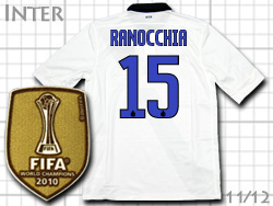 Inter 2011/2012 away #15 RANOCCHIA Nike　インテル　アウェイ　ラノッキア　ナイキ