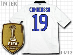 Inter 2011/2012 away #19 CAMBIASSO Nike　インテル　アウェイ　カンビアッソ　ナイキ