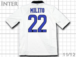 Inter 2011/2012 away #22 MILITO Nike　インテル　アウェイ　ディエゴ・ミリート　エル・プリンチペ　ナイキ