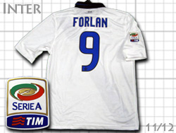 Inter 2011/2012 away #9 FORLAN Nike　インテル　アウェイ　ディエゴ・フォルラン　ナイキ