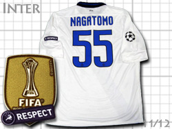 Inter 2011/2012 away #55 NAGATOMO Champions league Nike　インテル　アウェイ　長友　チャンピオンズリーグ　ナイキ