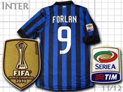 Inter 2011/2012 Home #9 FORLAN Nike　インテル　ホーム　ディエゴ・フォルラン　ナイキ　419985