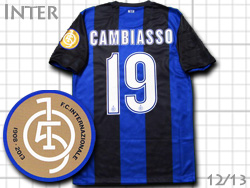 Inter milano home #19 CAMBIASSO 12/13 105years NIKE@CeE~m@JrAb\@z[@105NLO@iCL@479315