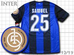 Inter milano home #25 SAMUEL 12/13 105years NIKE@CeE~m@eETG@z[@105NLO@iCL@479315