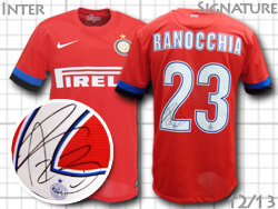 12/13@Ce@MTC胂f@mbLA@Inter milano Autograph RANOCCHIA