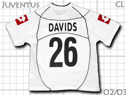 Juventus 2002-2003 Away UEFA CL #26 DAVIDS@xgX@AEFC@`sIY[Op@_rbc