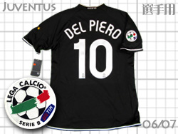 Juventus 2006-2007 Away SERIE B #10 DEL PIERO Players' Issued　ユベントス　デルピエロ　セリエB　選手仕様