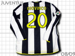Juventus 2008-2009 Home #20　GIOVINCO　ユベントス　ジオビンコ