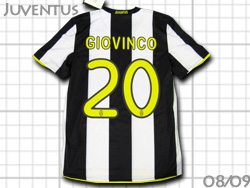 Juventus 2008-2009 Home #20　GIOVINCO　ユベントス　ジオビンコ