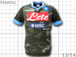 SS Napoli 13/14 Away Fighting Camo Macron@i|@t@CeBOJ@ʁ@}N