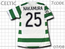 Celtic 2007-2008 Home Champions League #25 NAKAMURA　セルティック　CL　中村俊輔　選手用