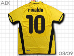 AEK ATHENS 2008-2009 Home #10 RIVALDO@AEKAel@z[@oEh