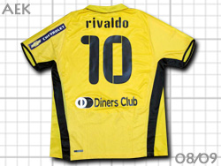 AEK ATHENS 2008-2009 Home #10 RIVALDO@AEKAel@z[@oEh